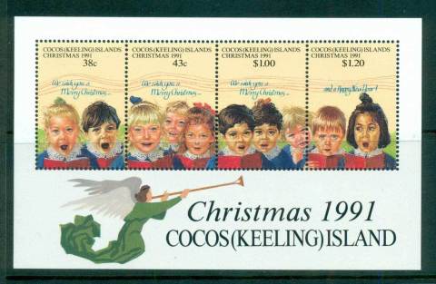 Cocos-Keeling-Is-1991-Xmas-MS-MUH-lot56898