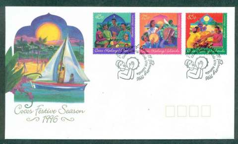 Cocos-Keeling-Is-1996-Festive-Season-FDC-lot49006