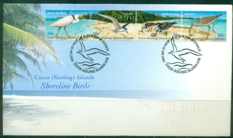 Cocos-Keeling-Is-2003-Shoreline-Birds-FDC