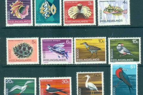 Cocos-Keeling-Is-1969-Marine-Life-Definitives-MUH-lot56893
