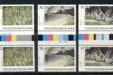 Cocos-Keeling-Is-1987-Island-Views-Gutter-pr-MUH