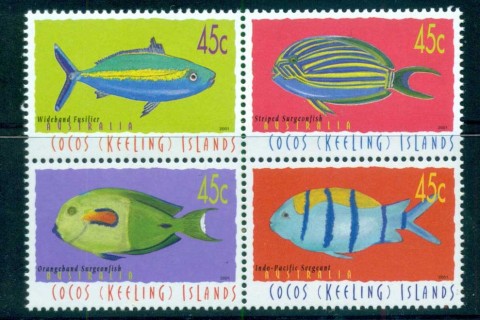 Cocos-Keeling-Is-2001-Reef-Fish-Blk-4-MUH-lot72462
