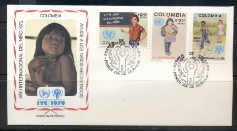 Colombia-1979-IYC-International-year-of-the-Child-FDC