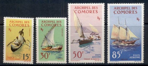 Comoro Is 1964 Ships, Canoe, Pirogue, Dhow