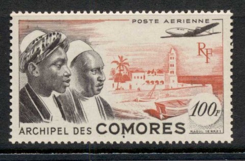 Comoro Is 1950 Comoro Men & Moroni House 10f