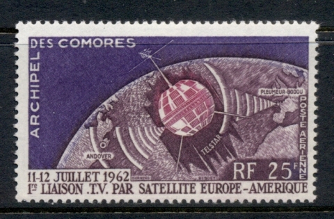Comoro Is 1962 Telstar, Space Satellite
