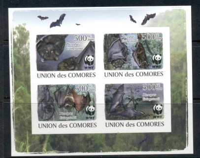 Comoro Is 2009 WWF Livingston's Fruit Bat MS