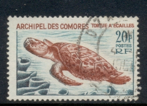 Comoro Is 1965 Marine Life 20f Turtle