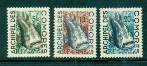Comoro Is 1954 Coelacanth Postage Dues