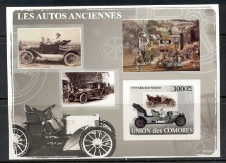 Comoro-Is-2008-Vintage-Cars-MS-IMPERF-MUH