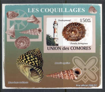Comoro-Is-2009-Lighthouses-Sea-Shells-Deluxe-MS-IMPERF-MUH_2