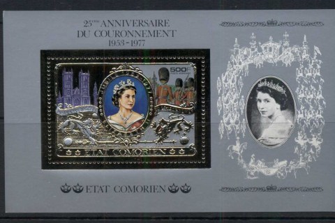 Comoro Is 1977 QEII Coronation 25th Anniv MS