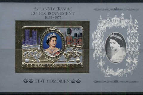 Comoro Is 1977 QEII Coronation 25th Anniv MS IMPERF