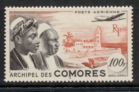 Comoro Is 1950 Comoro Men & Moroni House 10f