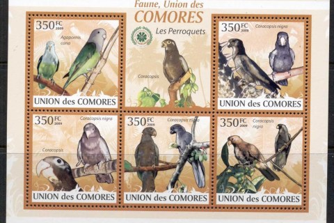 Comoro Is 2009 Birds, Parakeets MS