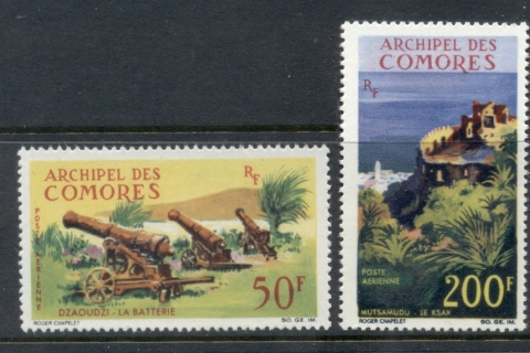 Comoro Is 1966 Ksar Castle & Gun Battery