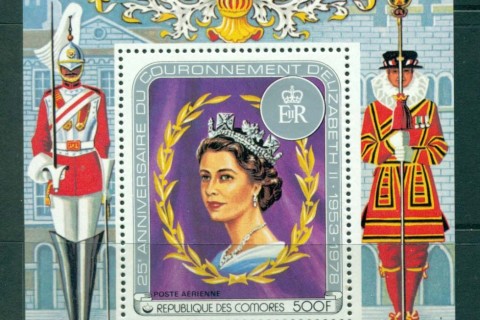 Comoro Is 1978 QEII Coronation 25th Anniversary  500f  MS
