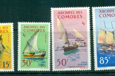 Comoro Is 1964 Canoes & Dhows