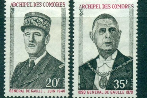 Comoro Is 1971 De Gaulle