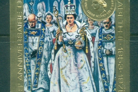 Comoro Is 1978 QEII Coronation 25th Anniversary IMPERF 100f