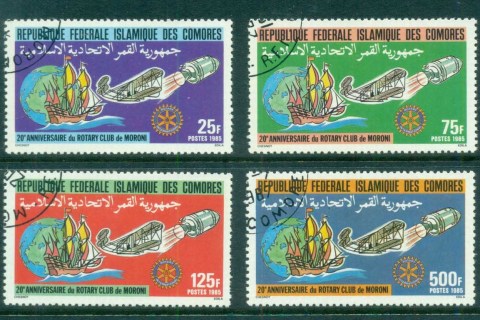 Comoro Is 1985 Moroni Rotary Club 20th Anniv.