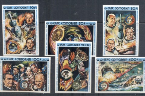 Comoro-Is-1975-Apollo-Soyuz-Joint-Russia-USA-Space-Project-IMPERF-MUH