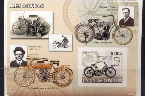 Comoro-Is-2008-Vintage-Automobiles-MS-IMPERF-MUH