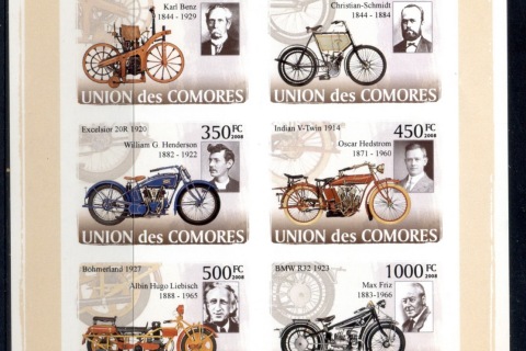 Comoro-Is-2008-Vintage-Automobiles-MS-IMPERF-MUH_1