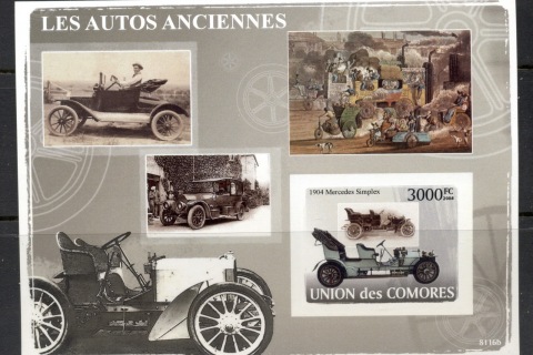 Comoro-Is-2008-Vintage-Cars-MS-IMPERF-MUH