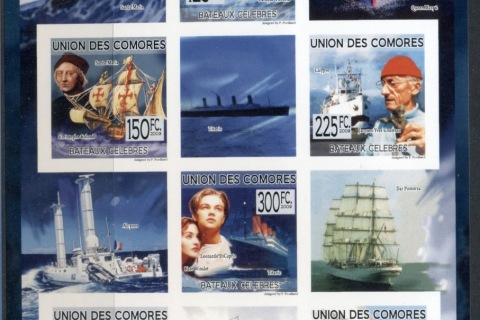 Comoro-Is-2009-Famous-Boats-MS-IMPERF-MUH