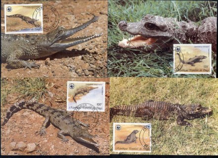 Congo-PR-1987 Crocodiles of the Congo Maxicards