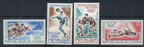 Congo-PR-1968 Summer Olympics Mexico City