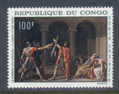 Congo-PR-1968 Paintings 100f Oath of the Horatii