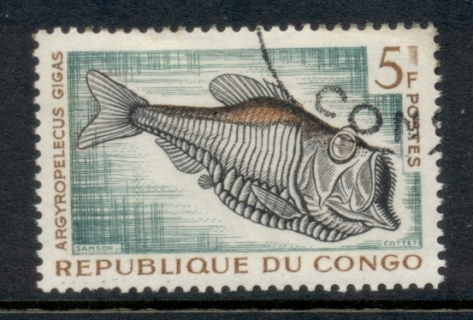 Congo-PR-1961 Marine Life, Fish 5f