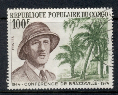 Congo-PR-1974 Brazaville Conference, Charles de Gaulle