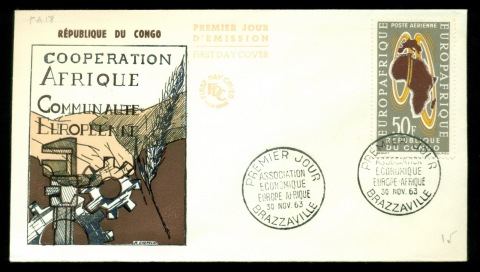 Congo-PR-1963 Europ Afrique FDC