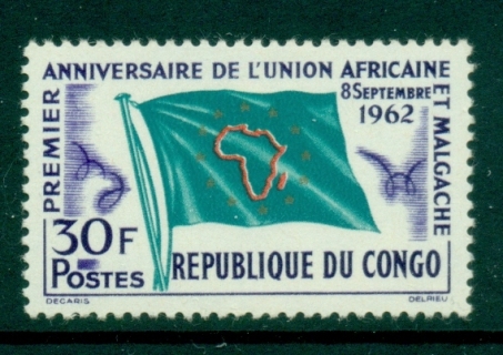 Congo-PR-1962 African & Malagassy Union