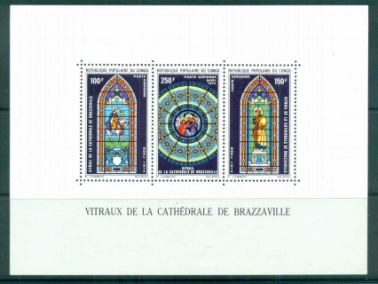 Congo-PR-1970 Xmas, Stained Glass Windows MS