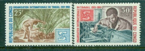 Congo-PR-1969 ILO 50th Anniv.