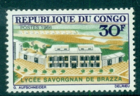 Congo-PR-1966 Savorgnau de Brazza School