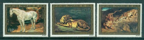 Congo-PR-1973 Paintings, Delacroix Wildlife