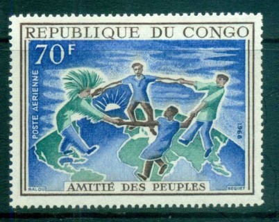 Congo-PR-1968 Friendship amongst Peoples