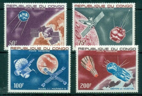 Congo-PR-1967 Space Craft, Sputnik, Gemini