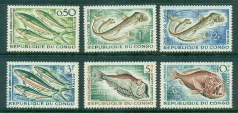 Congo-PR-1961 Marine Life, Fish