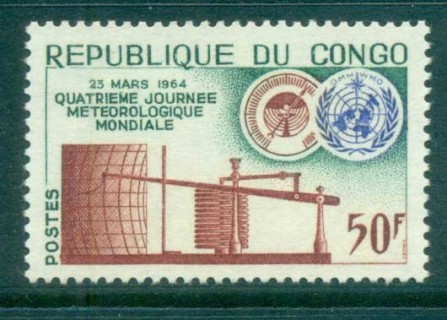 Congo-PR-1964 WHO World Meterological Day