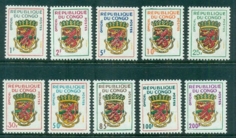 Congo-PR-1968-70 Officials, Coat of Arms