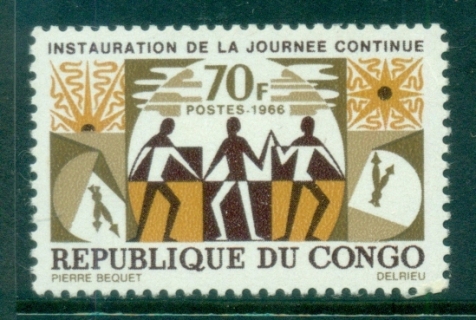 Congo-PR-1966 Shorter Working Day