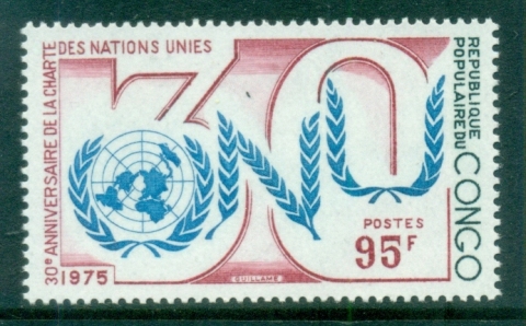 Congo-PR-1975 UN 30th Anniv