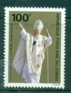 Congo-PR-1980 Visit of Pope John Paul II