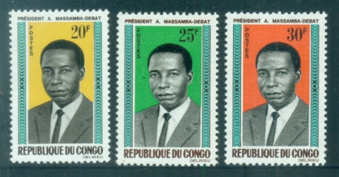 Congo-PR-1965 Pres. Alphonse Massamba-Debat